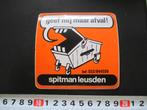 sticker spitman leusden strip container geef mij maar afval, Ophalen, Zo goed als nieuw