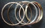 Armbanden Metaal/ Aluminium 5 stuks, Ophalen of Verzenden, Zo goed als nieuw, Zilver, Overige materialen