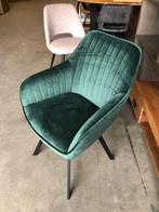 Nieuwe Velvet Stoel met Stalen Onderstel - Zithoogte 47cm, Ophalen, ., Overige kleuren, .