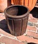 House Doctor pot Julian keukengerei houder bruin aardewerk, Tuin en Terras, Rond, Ophalen of Verzenden, Zo goed als nieuw, Aardewerk
