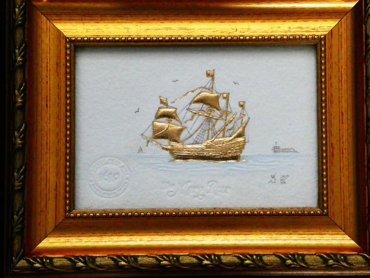 Chessell Mint schip The Mary Rose uitgevoerd in 22 krt. goud, Postzegels en Munten, Edelmetalen en Baren, Goud, Ophalen of Verzenden