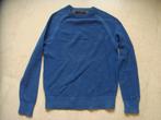 TOMMY HILFIGER  heren longsleeve,  maat M,  katoen,  blauw, Gedragen, Blauw, Maat 48/50 (M), Ophalen of Verzenden