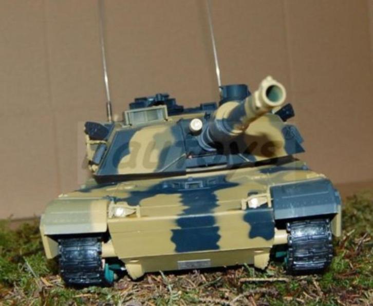 Nieuwe Hi-Tech Shooting Abrams Tank Zeer Compleet!, Hobby en Vrije tijd, Modelbouw | Radiografisch | Auto's, Nieuw, RTR (Ready to Run)