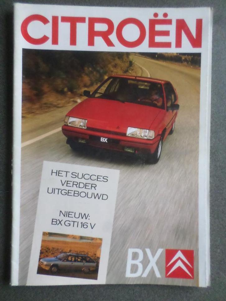 Citroën BX & GTI 16V 1987-1988 Brochure, Boeken, Auto's | Folders en Tijdschriften, Zo goed als nieuw, Citroën, Verzenden