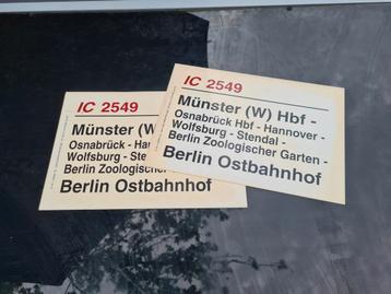 Koersborden IC trein Munster beschikbaar voor biedingen