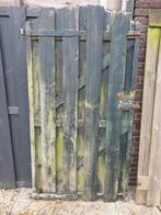 Houten Tuinpoort - Blauw/Groen - Gebruikt, Ophalen, Gebruikt, Minder dan 100 cm, Looppoort