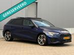 Audi A3 Sportback 30 TFSI S Line edition PANO NAP BTW, 65 €/maand, Gebruikt, Blauw, Leder en Stof