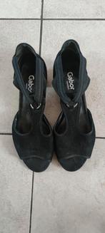 GABOR ZWART Sandalen maat 6 H/39 H, Ophalen of Verzenden, Zo goed als nieuw, Zwart, Sandalen of Muiltjes