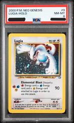 PSA 8 - Lugia Holo #9 (2000 Pokemon Neo Genesis), Hobby en Vrije tijd, Verzamelkaartspellen | Pokémon, Ophalen of Verzenden, Zo goed als nieuw