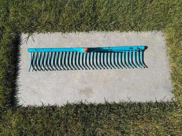 Gardena grashark 60cm combisystem, Tuin en Terras, Hand-tuingereedschap, Gebruikt, Hark, Ophalen of Verzenden