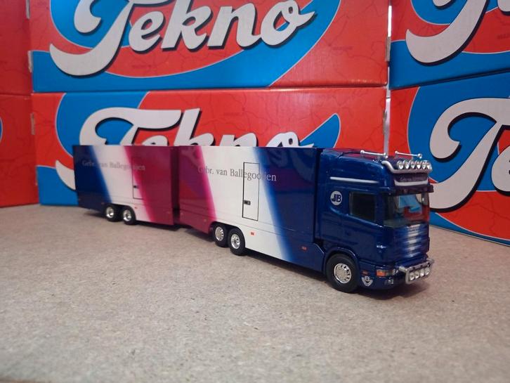 Scania 144 combinatie Ballegooien Tekno, Hobby en Vrije tijd, Modelauto's | 1:50, Nieuw, Bus of Vrachtwagen, Tekno, Ophalen of Verzenden