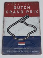 Tinnen bord lay-out circuit oa Zandvoort, Spa, Ophalen of Verzenden, Nieuw, Formule 1