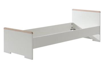 Wit eenpersoonsbed, zwaar en degelijk MDF/ kleine prijs beschikbaar voor biedingen