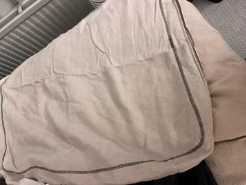 Beige linnenlook hoes voor Ikea Ektorp driezitsbank - afbeelding 2