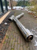Dubbelwandige pijp voor gashaard, Doe-het-zelf en Verbouw, Buizen en Afvoer, Ophalen, Zo goed als nieuw, Minder dan 2 meter, 80 mm of meer