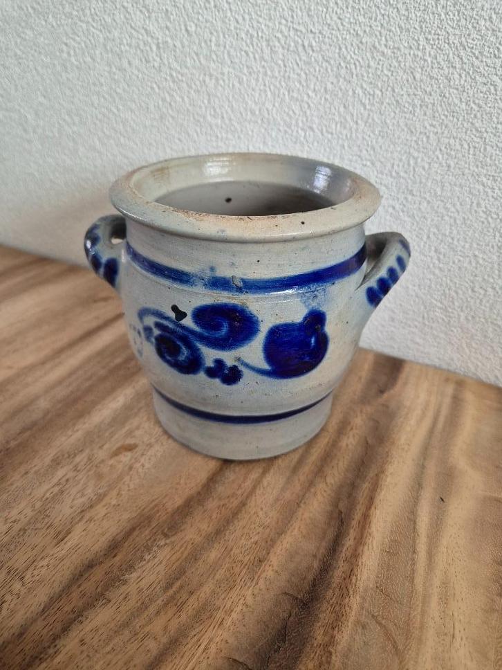 Keulse aardewerken zoutpot, Antiek en Kunst, Antiek | Keramiek en Aardewerk, Ophalen of Verzenden