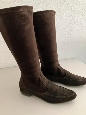 Te koop; Esprit suède dameslaars (bruin) beschikbaar voor biedingen
