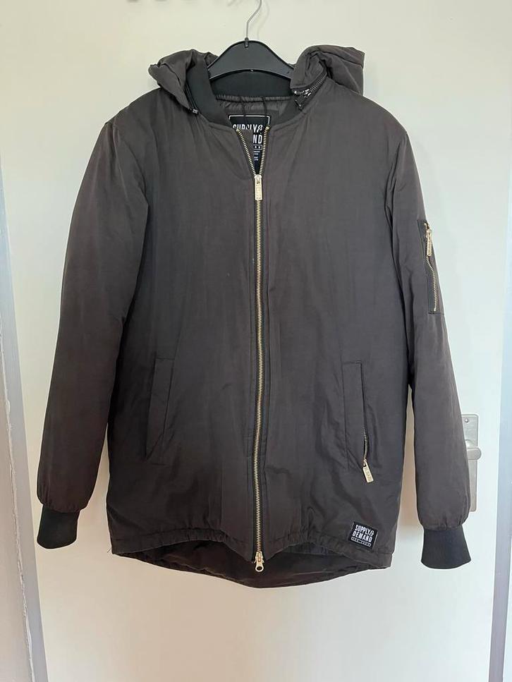 Winterjas m S - Heerlijk Warm!, Kleding | Heren, Jassen | Zomer, Zo goed als nieuw, Maat 46 (S) of kleiner, Bruin, Ophalen of Verzenden