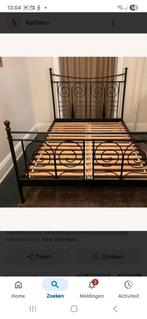 Compleet 2-persoonsbed IKEA Noresund 180x200, Huis en Inrichting, Slaapkamer | Bedden, Ophalen, Gebruikt, Tweepersoons, 180 cm