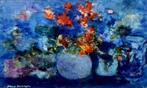 572 - Litho Kees Verwey, bloemenstilleven, 1988, Antiek en Kunst, Kunst | Litho's en Zeefdrukken, Ophalen of Verzenden