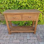 Nieuwe teakhouten sidetable 100 cm | Pimpskuorke Ureterp, Huis en Inrichting, Ophalen, Teakhout, Nieuw, 50 tot 100 cm