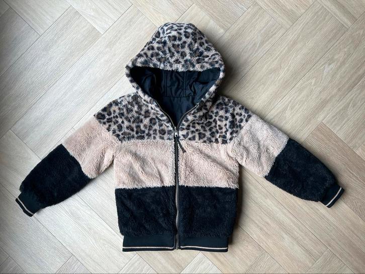 Winterjas, We, teddystof/gewatteerd (reversible), Kinderen en Baby's, Kinderkleding | Maat 140, Zo goed als nieuw, Meisje, Jas