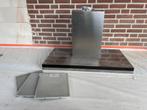 Airo Afzuigkap 90cm - zwart glas/RVS Front, Ophalen, Gebruikt, Wandschouwkap, 400 tot 600 m³ per uur