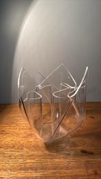 Vintage acryl gebogen plastic kom/schaal, Huis en Inrichting, Woonaccessoires | Vazen, Kunststof, Overige kleuren, Nieuw, Ophalen of Verzenden
