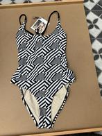 Sapph Navagio Dames Badpak - Strepen Print Zwart/wit-36, Zwart, Nieuw, Badpak, Ophalen of Verzenden