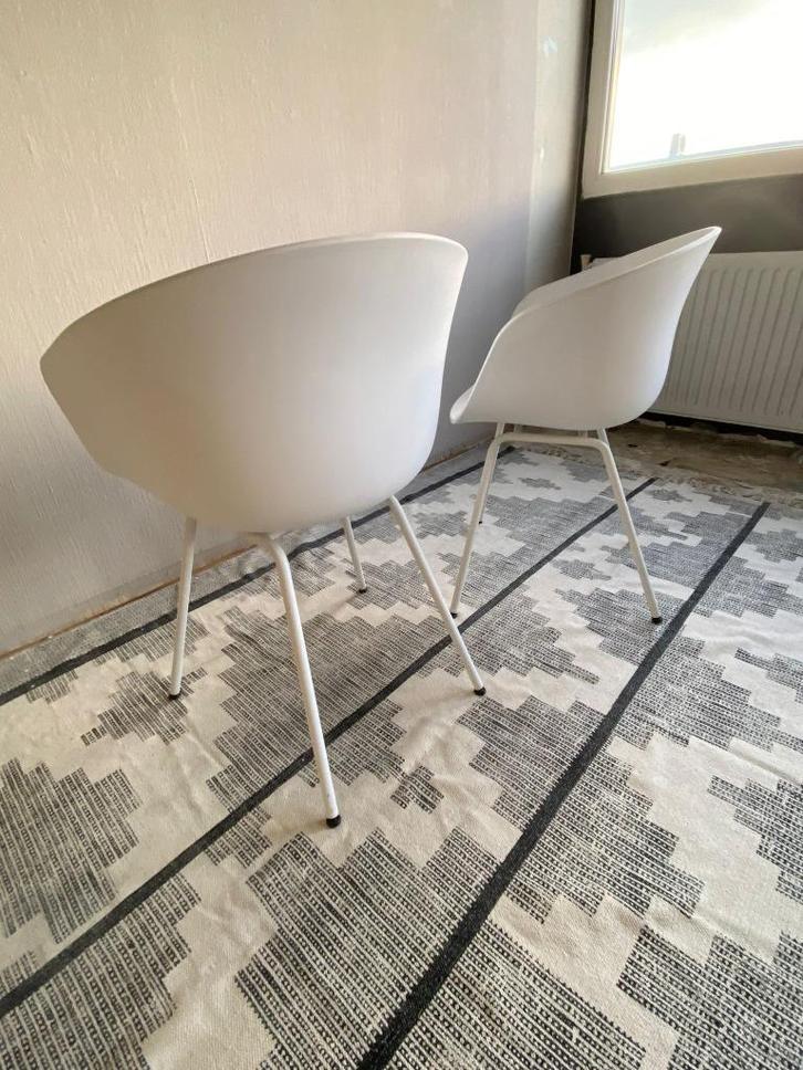 Kuipstoel HAY - set van 2, Huis en Inrichting, Stoelen, Gebruikt, Twee, Kunststof, Metaal, Wit, Ophalen