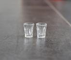Water / wijn glazen glaasjes miniatuur nieuw 1:12 - 2 st, Nieuw, Decoratie, Ophalen of Verzenden