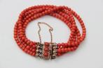 Bloedkoraal antiek, Ophalen, Goud, Armband