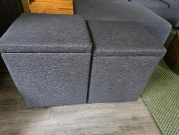 Hocker Kasper donker grijs 4 stuks beschikbaar voor biedingen