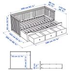 Ikea hemnes bedbank met 2 matras, Huis en Inrichting, Slaapkamer | Slaapbanken, Ophalen, Tweepersoons, Zo goed als nieuw, 80 cm