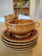 5 Pagnossin soepkommen met onderbordje, Ophalen of Verzenden