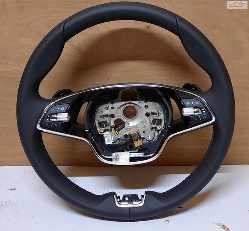 Lederen MF Stuurwiel met flippers Skoda Kodiaq 5E3959542F, Auto-onderdelen, Besturing, Skoda, Nieuw, Ophalen of Verzenden