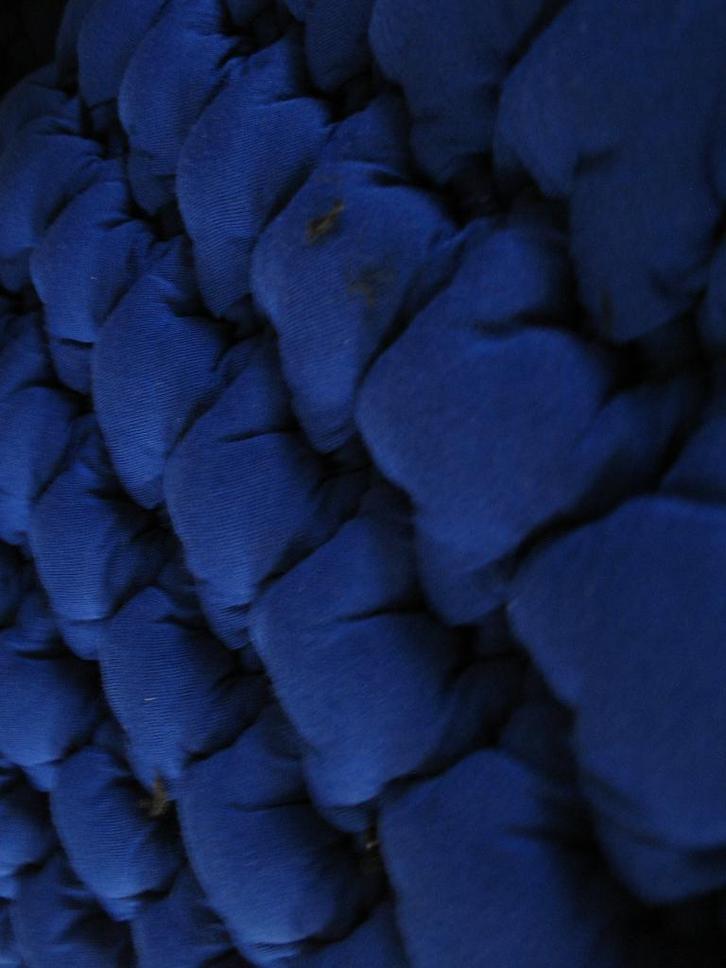 Kvadrat Febrik Pied de Poule Royal meubelstof; kobaltblauw, Hobby en Vrije tijd, Stoffen en Lappen, Nieuw, Wol, 120 cm of meer