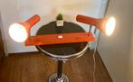 Jaren 60 70 oranje wandlamp of plafondlamp metaal Space Age, Ophalen of Verzenden, Zo goed als nieuw, Metaal, Vintage Space Age Spotlamp Leeslamp