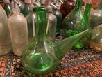 Vintage handgeblazen glazen Porron wijnkan, Ophalen of Verzenden