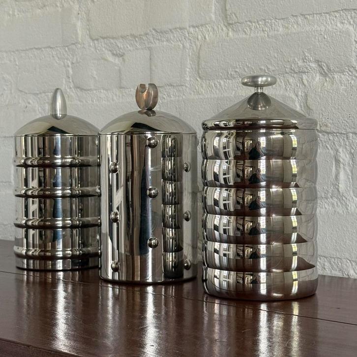 Set van 3 Alessi Kalistò voorraadpotten, Huis en Inrichting, Keuken | Keukenbenodigdheden, Nieuw, Ophalen of Verzenden
