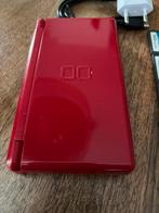 Rode Nintendo DS + 5 Spellen, Puzzel en Educatief, Gebruikt, 1 speler, Ophalen of Verzenden