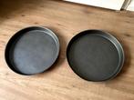 2 overschalen voor pizza of taart of cake, Ophalen of Verzenden, Gebruikt
