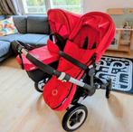 Zeer complete Bugaboo Donkey Duo rood zwart, Ophalen, Gebruikt, Bugaboo