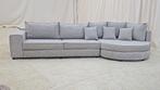 Moderne Grijze bank met Loungegedeelte – Comfortabel & Ruim, Huis en Inrichting, 100 tot 125 cm, Ophalen of Verzenden, Rechte bank