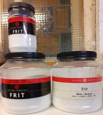 Bullseye frit wit opaal voor glasfusing en Pate de Verre beschikbaar voor biedingen
