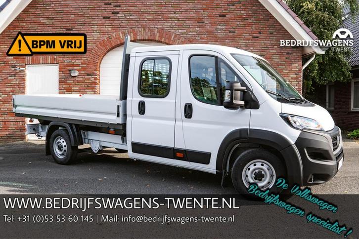 Fiat Ducato 2.2 Mjet 140 pk Dubbel Cabine va 419,- p/m 7-Zit, Auto's, Bestelauto's, Bedrijf, Te koop, ABS, Airbags, Airconditioning