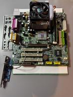 Bundel: MB Gigabyte + CPU Celeron + RAM (512MB) + HDD + DVD, Ophalen, Gigabyte