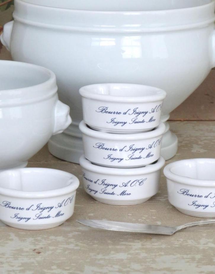 Frans boterschaaltje “Beurre d’Isigny St- Mere", Antiek en Kunst, Antiek | Servies los, Ophalen of Verzenden