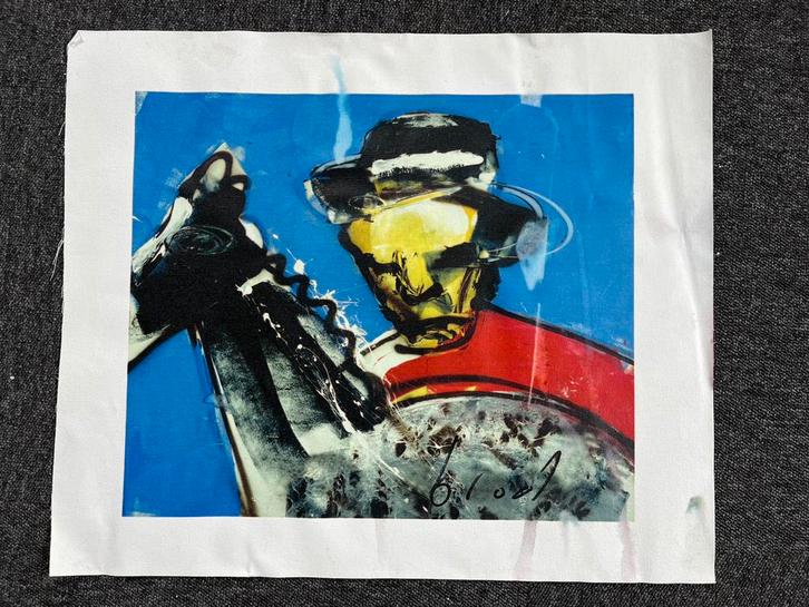 Herman Brood giclee op linnen ‘cowboy’, Antiek en Kunst, Kunst | Overige Kunst, Ophalen