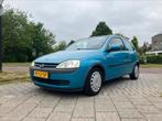 Zuinige Opel Corsa 1.0 12V 3D 2002 Blauw, Auto's, Opel, Voorwielaandrijving, 973 cc, Origineel Nederlands, Handgeschakeld